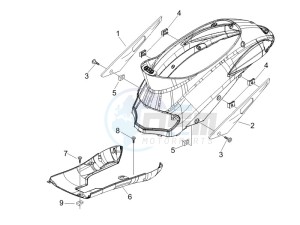 Liberty 200 4t Sport e3 drawing Side cover - Spoiler