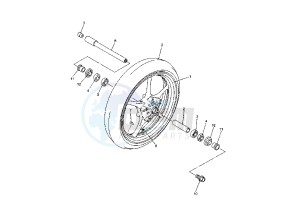 YZF R46 600 drawing FRONT WHEEL