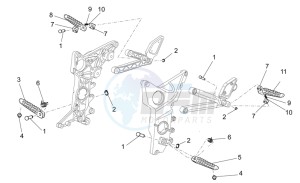 Griso S.E. 1200 8V USA-CND drawing Foot rests I