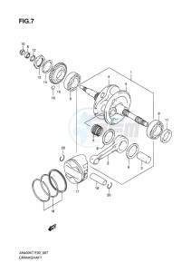 AN400 ABS BURGMAN EU-UK drawing CRANKSHAFT