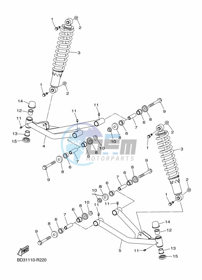 FRONT SUSPENSION & WHEEL