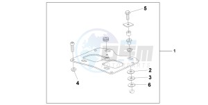 CBF600SA drawing REAR CARRIER BRACKET