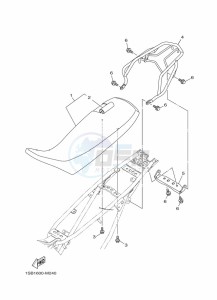 XTZ125E (1SBH) drawing SEAT