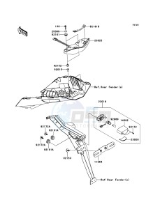 Z1000 ABS ZR1000EDFA FR XX (EU ME A(FRICA) drawing Taillight(s)