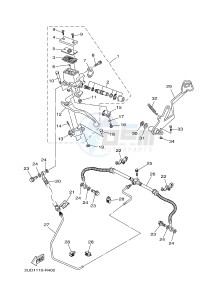 YFM700FWAD YFM70GPLG GRIZZLY 700 EPS LIMITED EDITION (B315) drawing REAR MASTER CYLINDER