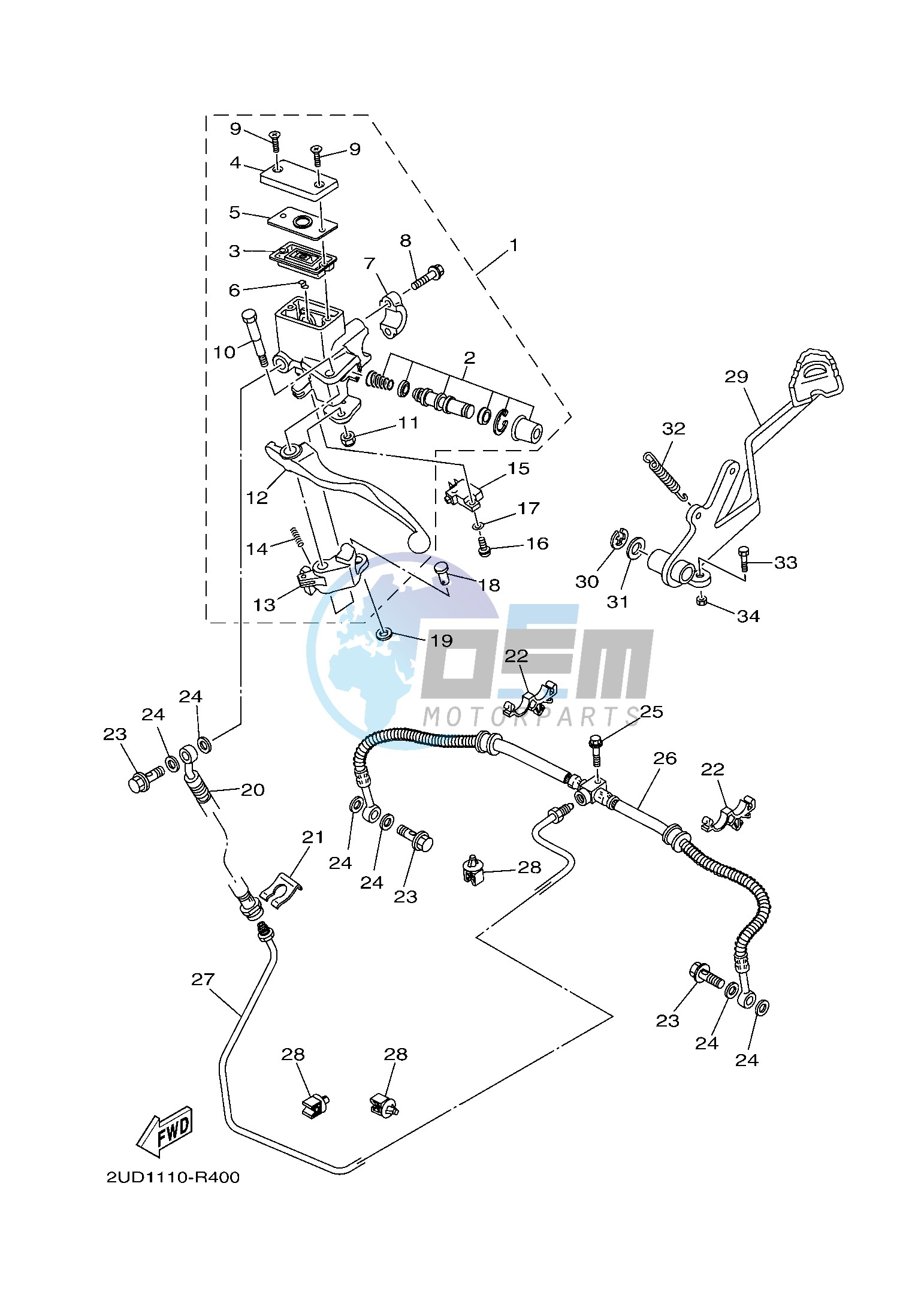 REAR MASTER CYLINDER