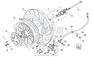 Mojito custom 50 2t (eng. piaggio) drawing Front wheel