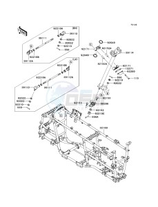 KVF 750 E [BRUTE FORCE 750 4X4I NRA OUTDOORS] (E8F-E9FA) E9F drawing FRAME