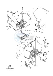 YFM700FWBD YFM70KPSJ KODIAK 700 EPS SPECIAL EDITION (B32D) drawing STAND & FOOTREST