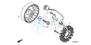 CB600FA3A UK - (E / ABS MKH ST) drawing GENERATOR