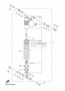 WR250F (BAK4) drawing REAR SUSPENSION