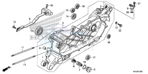 SH125DG SH125D E drawing LEFT CRANKCASE