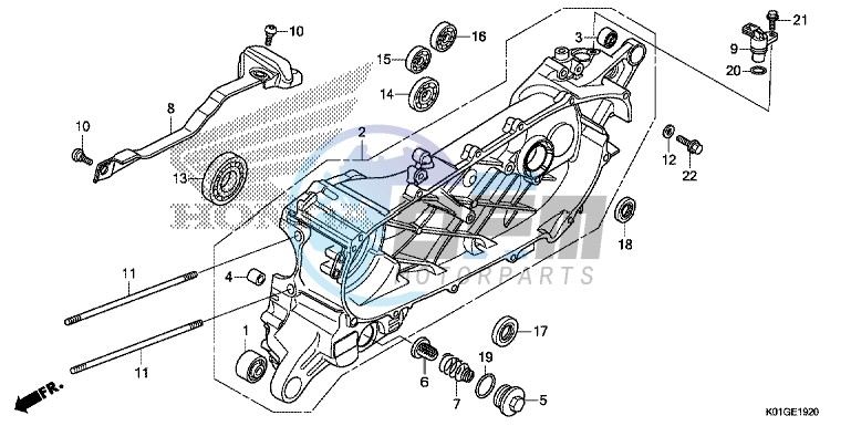 LEFT CRANKCASE