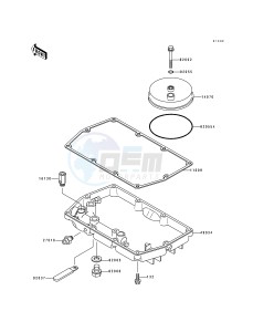 EX 500 A [EX500] (A4-A7) [EX500] drawing BREATHER COVER_OIL PAN