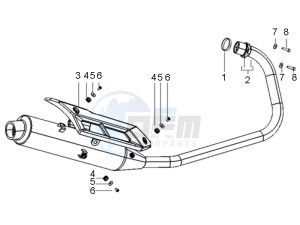 ETX 150 drawing Muffler assembly