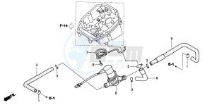 XL1000VA VARADERO drawing AIR INJECTION CONTROL VALVE