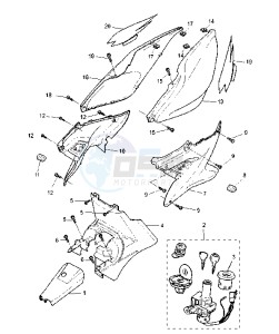 YQ AEROX 50 drawing SIDE COVERS