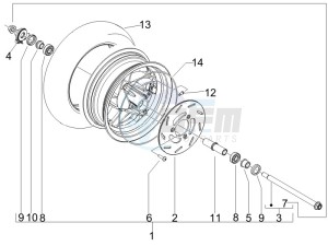 Typhoon 50 serie speciale drawing Front wheel