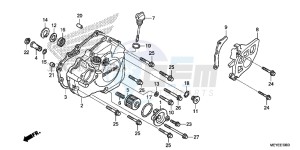 CRF450XE CRF450R Europe Direct - (ED) drawing L. CRANKCASE COVER