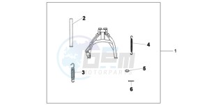 XL700VA9 France - (F / ABS CMF) drawing MAINSTAND