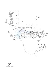 YZF-R125 R125 (5D7F 5D7F 5D7F) drawing REAR MASTER CYLINDER