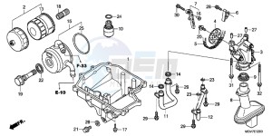 CBR600FB drawing OIL PAN/ OIL PUMP