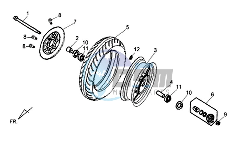 FRONT WHEEL / BRAKE DISC