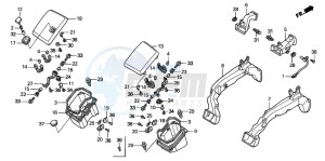 GL1800A drawing AIR DUCT (GL1800A1/A2/A3/ A4/A5)