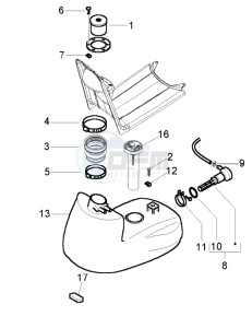 NRG 50 power DD drawing Fuel Tank