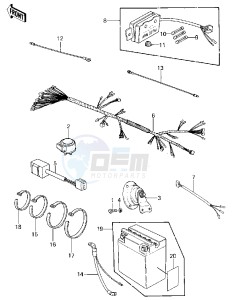 KZ 440 D [LTD BELT] (D1) [LTD BELT] drawing CHASSIS ELECTRICAL EQUIPMENT -- 80 D1- -