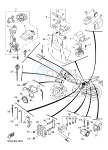 XJ6FA 600 DIVERSION F (ABS) (1DGC 1DGD) drawing ELECTRICAL 2