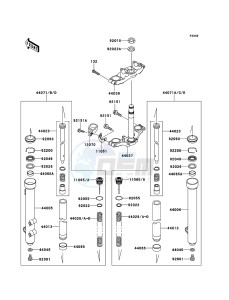 KX65 KX65AEF EU drawing Front Fork