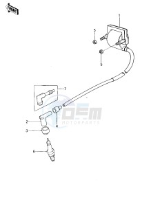 KL 250 A [KLR250] (A3-A4) [KLR250] drawing IGNITION COIL