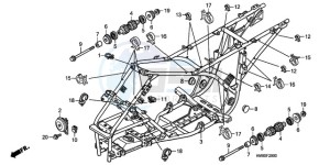 TRX250TMA U drawing FRAME BODY