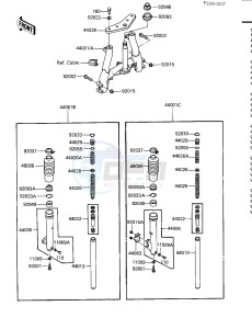 KLT 160 A [KLT160] (A1) [KLT160] drawing FRONT FORK