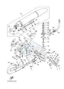 XV1900A MIDNIGHT STAR (1CR5) drawing EXHAUST