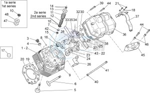 Breva V IE 850 drawing Cylinder head and valves II