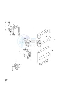 DF 140A drawing PTT Switch/Engine Control Unit