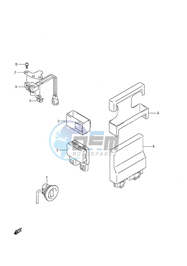 PTT Switch/Engine Control Unit