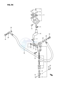 GSX1100 (E2) drawing REAR MASTER CYLINDER