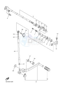 YZF-R1 YZF-R1E 998 R1 (2SG3) drawing SHIFT SHAFT