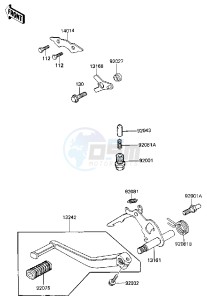 ZN 1300 A [VOYAGER] (A1-A4) [VOYAGER] drawing GEAR CHANGE MECHANISM