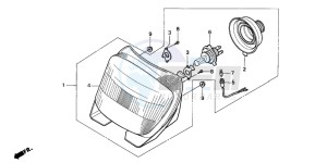 CH125 SPACY 125 drawing HEADLIGHT (3)