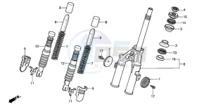 PK50SM drawing FRONT FORK