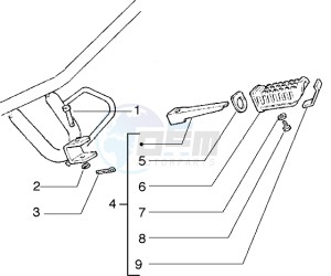 Zulu 50 drawing Passenger footrest