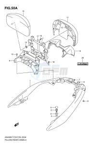 AN400 (E3-E28) Burgman drawing PILLION RIDER HANDLE (AN400ZAL0)