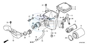 TRX420FMC drawing AIR CLEANER