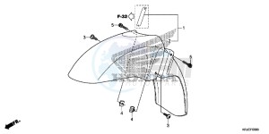 FES125C drawing FRONT FENDER