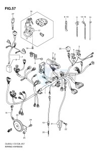 DL650 (E3) V-Strom drawing WIRING HARNESS (DL650AL1 E28)