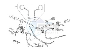 SENDA R X-RACE - 50 CC VTHSR1D1A EU2 drawing HANDLEBAR - CONTROLS